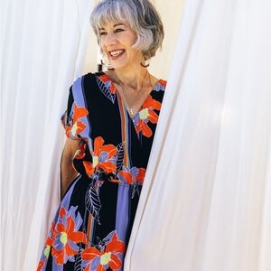 Halogen Floral Print Women's Dress M